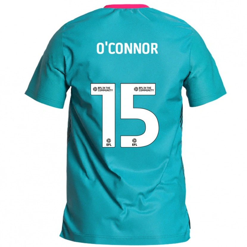 Danxen Kinder Anthony O'connor #15 Himmelblau Pink Auswärtstrikot Trikot 2025/26 T-Shirt