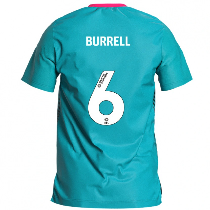 Danxen Kinder Warren Burrell #6 Himmelblau Pink Auswärtstrikot Trikot 2025/26 T-Shirt