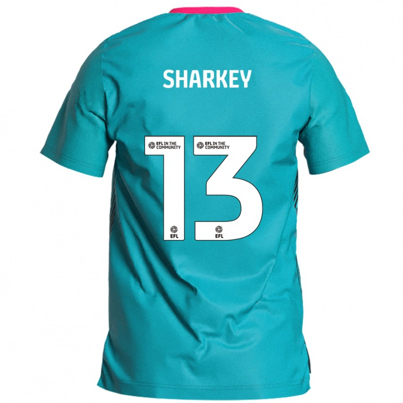 Danxen Kinder Toby Sharkey #13 Himmelblau Pink Auswärtstrikot Trikot 2025/26 T-Shirt