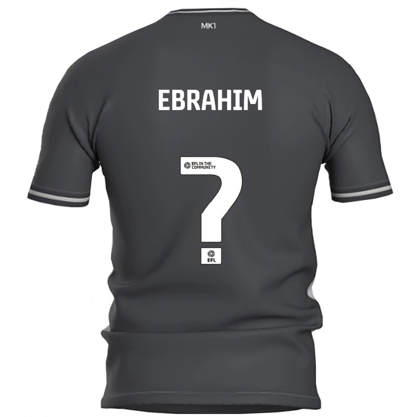 Danxen Kinder Erin Ebrahim #0 Grau Silber Auswärtstrikot Trikot 2025/26 T-Shirt