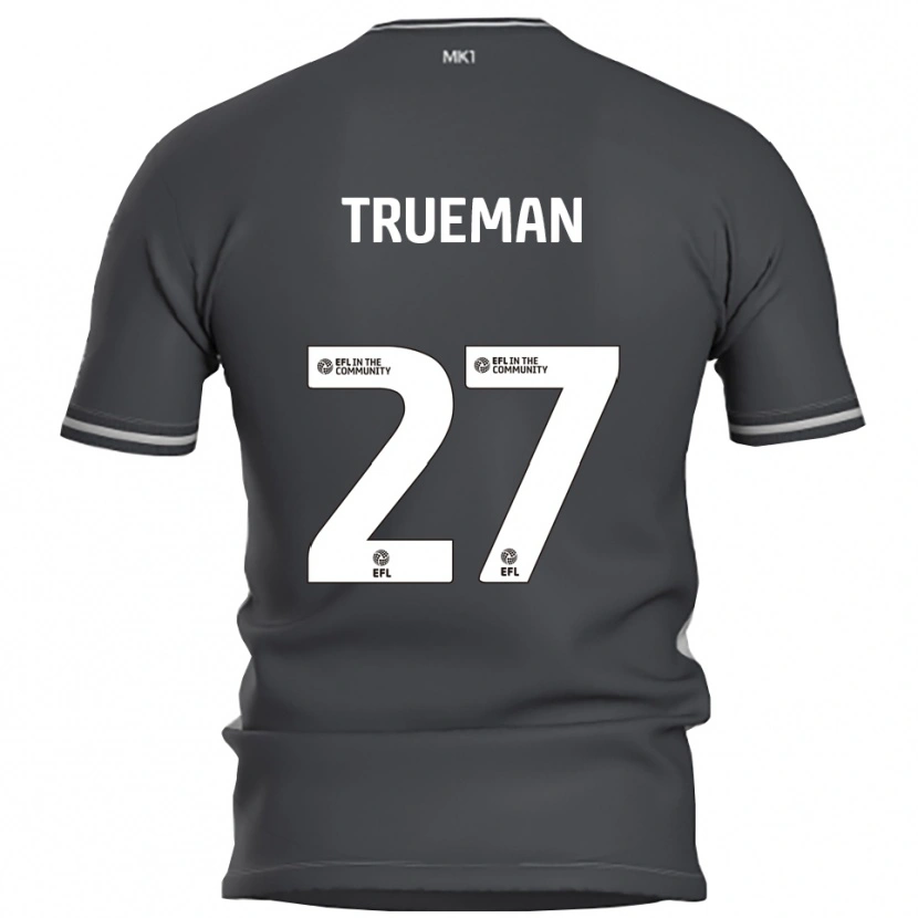 Danxen Kinder Connal Trueman #27 Grau Silber Auswärtstrikot Trikot 2025/26 T-Shirt