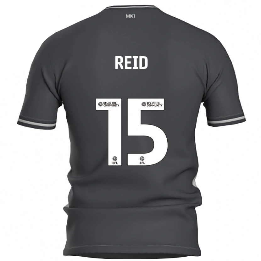 Danxen Kinder Mia Reid #15 Grau Silber Auswärtstrikot Trikot 2025/26 T-Shirt