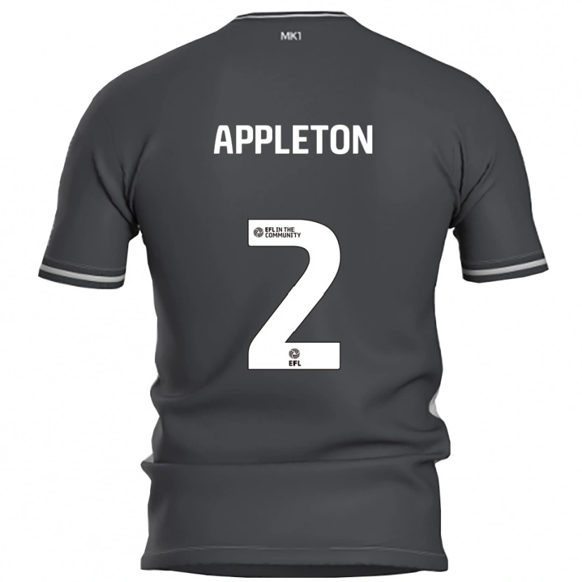 Danxen Kinder Tara Appleton #2 Grau Silber Auswärtstrikot Trikot 2025/26 T-Shirt