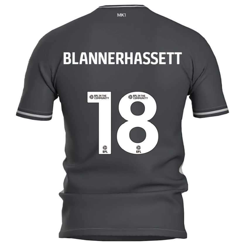 Danxen Kinder Tommy Blannerhassett #18 Grau Silber Auswärtstrikot Trikot 2025/26 T-Shirt