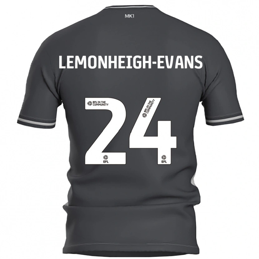 Danxen Kinder Connor Lemonheigh-Evans #24 Grau Silber Auswärtstrikot Trikot 2025/26 T-Shirt