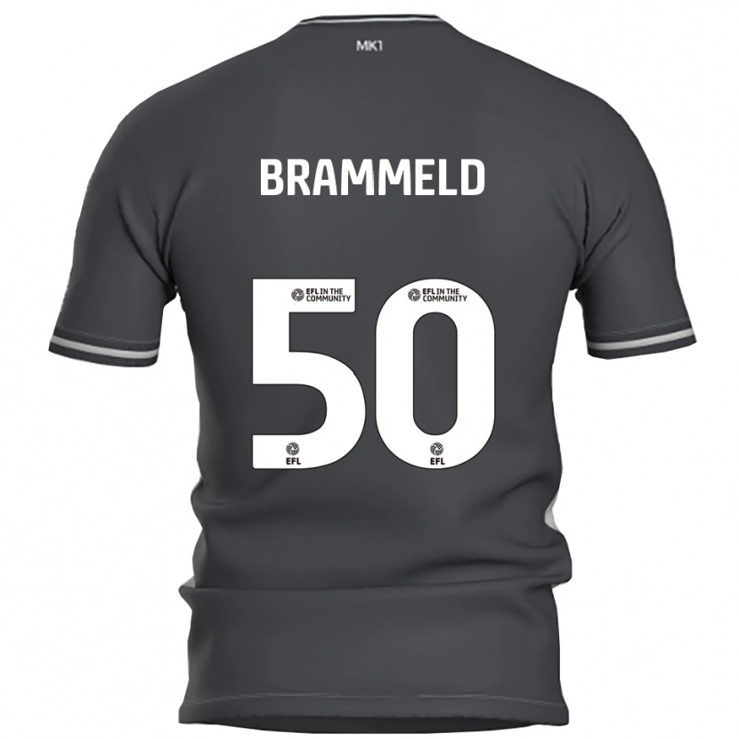 Danxen Kinder Michael Brammeld #50 Grau Silber Auswärtstrikot Trikot 2025/26 T-Shirt