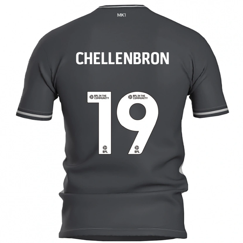 Danxen Kinder Katie Chellenbron #19 Grau Silber Auswärtstrikot Trikot 2025/26 T-Shirt