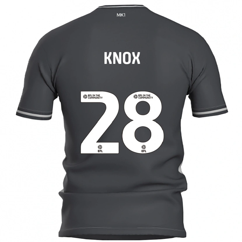 Danxen Kinder Mollie Knox #28 Grau Silber Auswärtstrikot Trikot 2025/26 T-Shirt