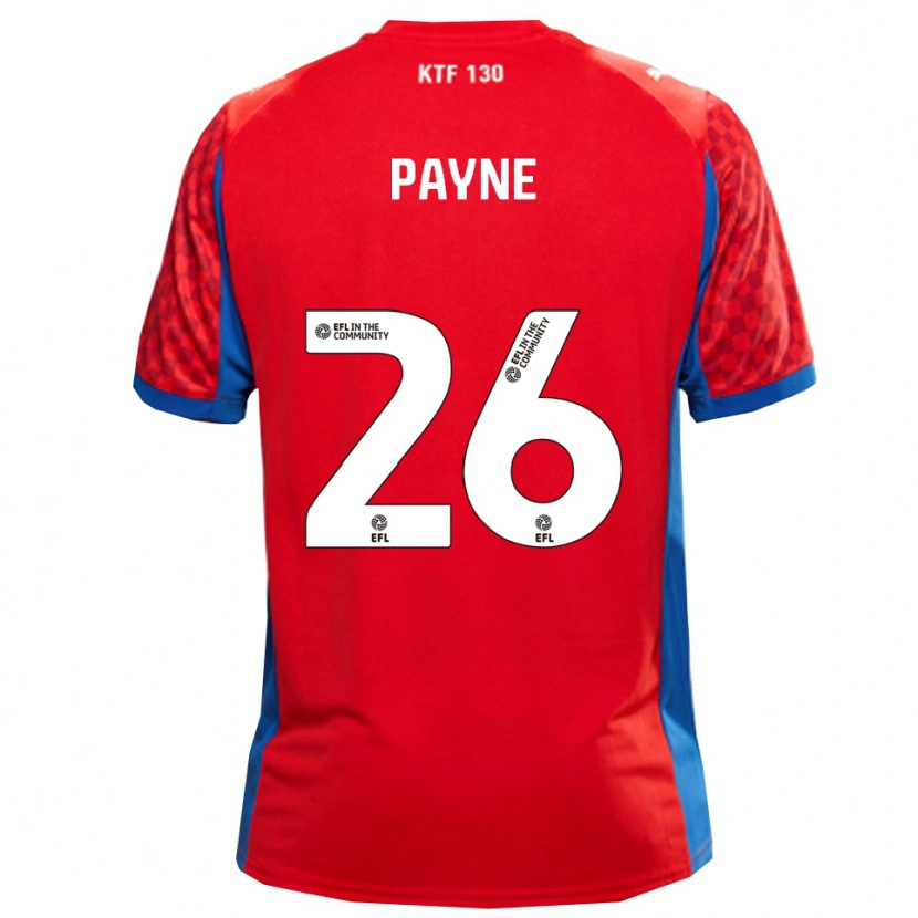 Danxen Kinder Kai Payne #26 Rot Blau Auswärtstrikot Trikot 2025/26 T-Shirt