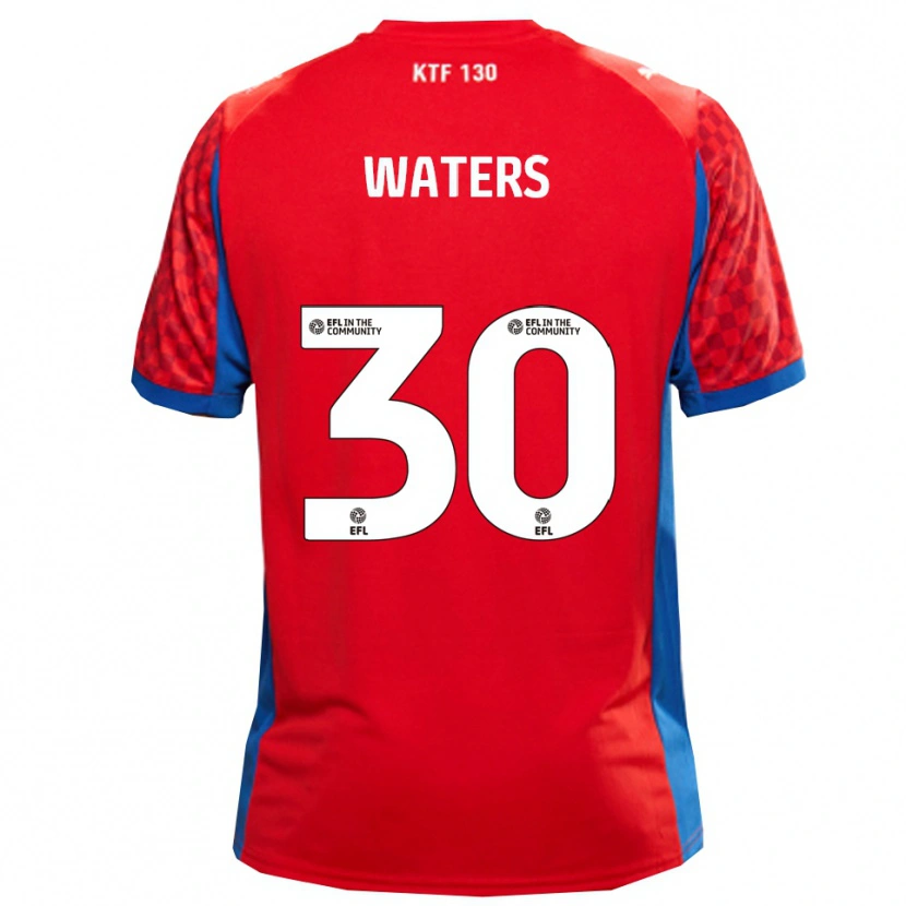 Danxen Kinder Billy Waters #30 Rot Blau Auswärtstrikot Trikot 2025/26 T-Shirt
