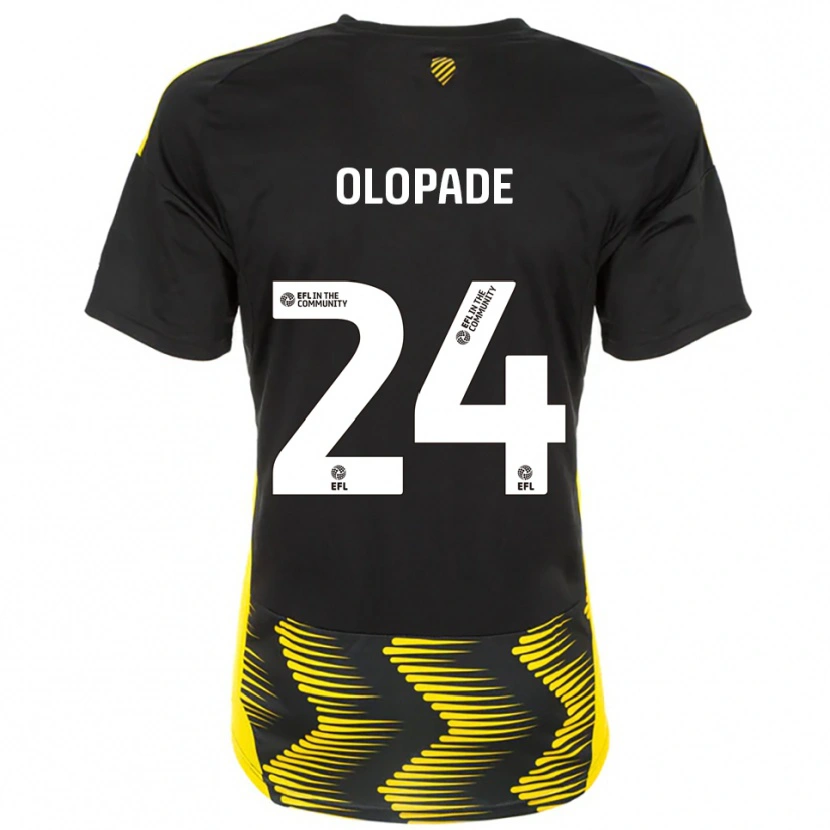 Danxen Kinder Tosin Olopade #24 Schwarz Gelb Auswärtstrikot Trikot 2025/26 T-Shirt