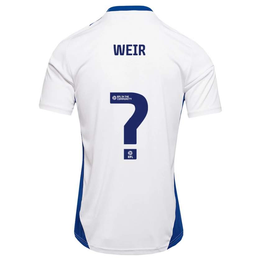Danxen Kinder Taye Weir #0 Weiß Blau Auswärtstrikot Trikot 2025/26 T-Shirt