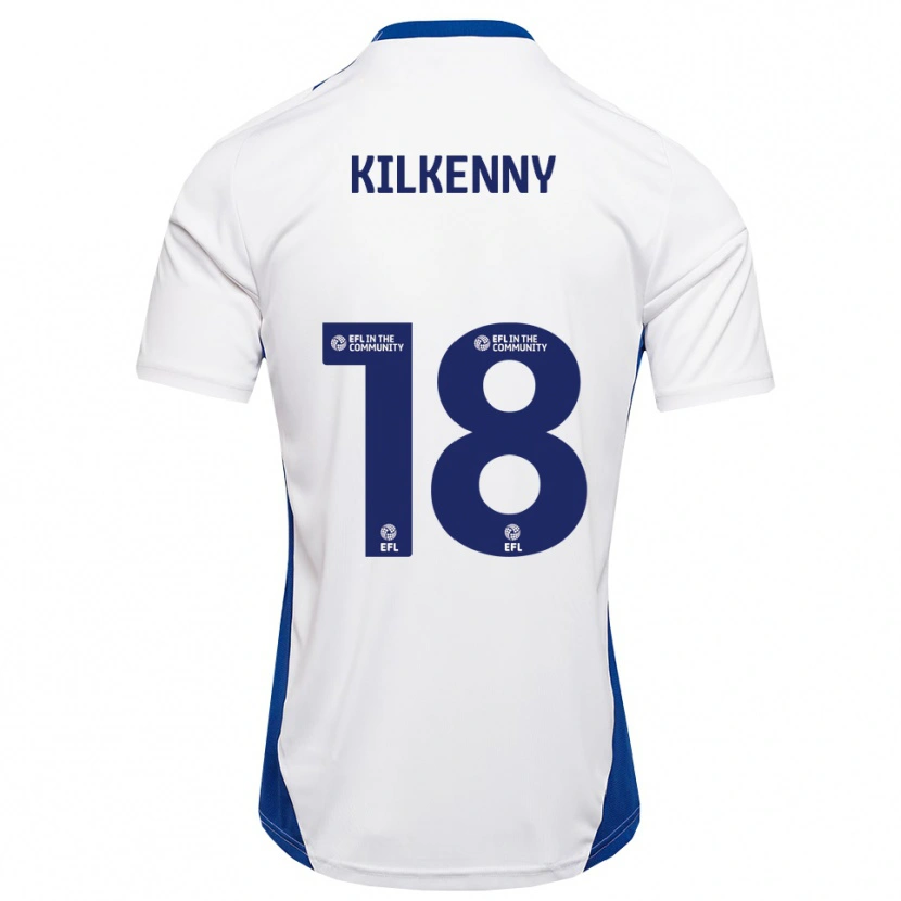 Danxen Kinder Gavin Kilkenny #18 Weiß Blau Auswärtstrikot Trikot 2025/26 T-Shirt