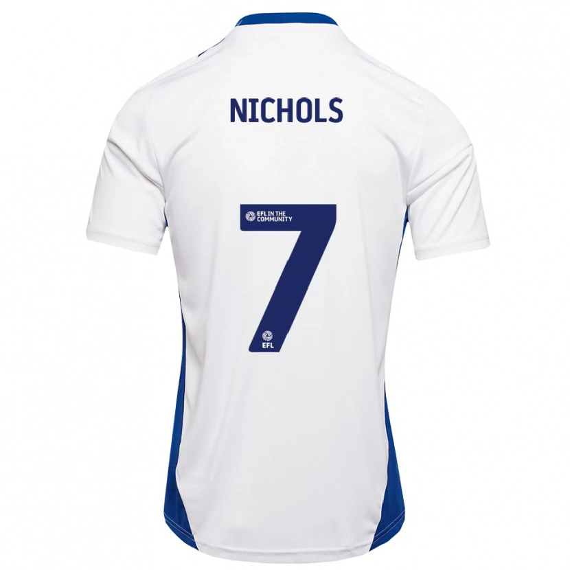 Danxen Kinder Tom Nichols #7 Weiß Blau Auswärtstrikot Trikot 2025/26 T-Shirt