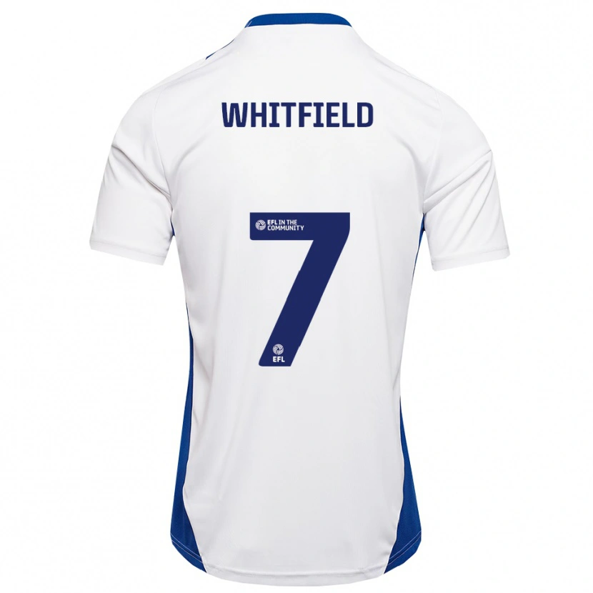 Danxen Kinder Max Whitfield #7 Weiß Blau Auswärtstrikot Trikot 2025/26 T-Shirt