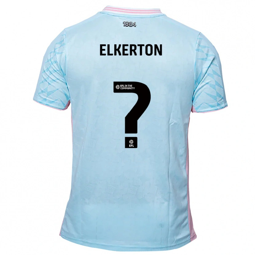Danxen Kinder Ava Elkerton #0 Himmelblau Pink Auswärtstrikot Trikot 2025/26 T-Shirt
