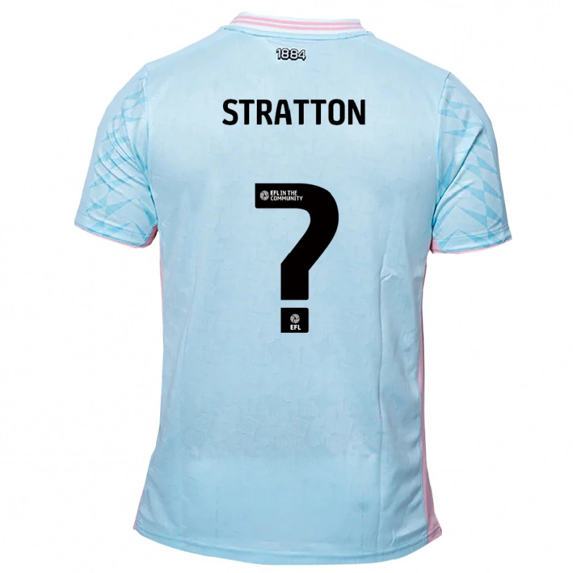 Danxen Kinder Lorna Stratton #0 Himmelblau Pink Auswärtstrikot Trikot 2025/26 T-Shirt