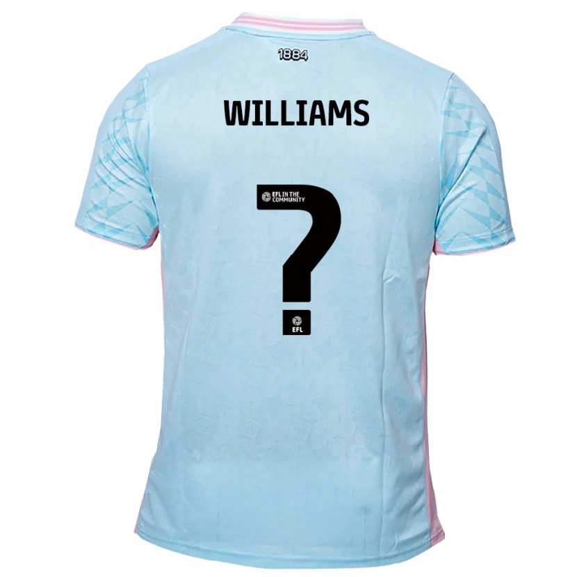 Danxen Kinder Laura Williams #0 Himmelblau Pink Auswärtstrikot Trikot 2025/26 T-Shirt