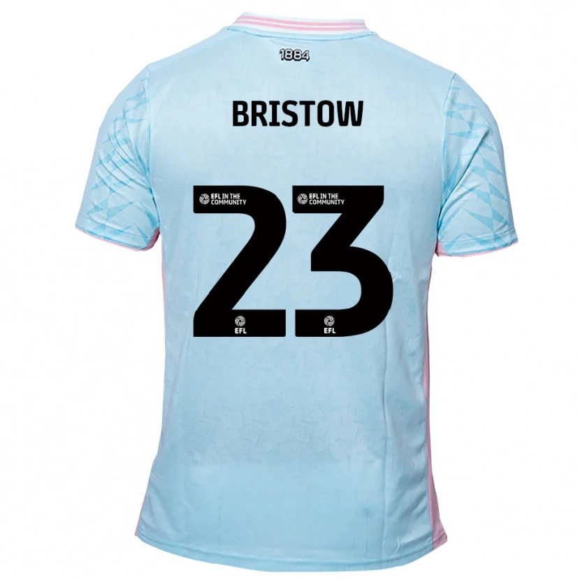 Danxen Kinder Ethan Bristow #23 Himmelblau Pink Auswärtstrikot Trikot 2025/26 T-Shirt