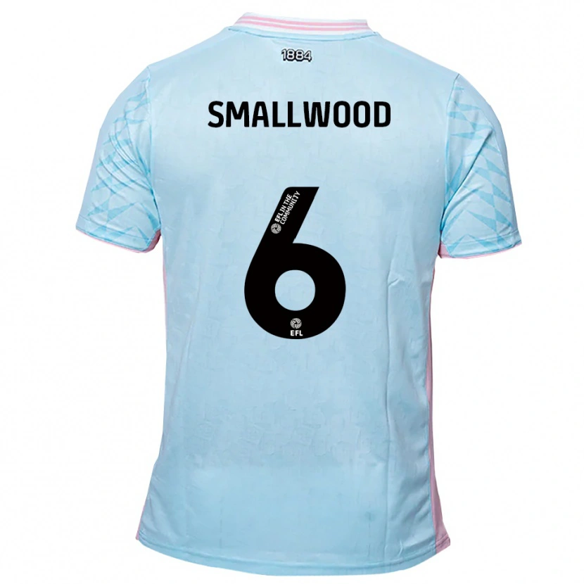 Danxen Kinder Richard Smallwood #6 Himmelblau Pink Auswärtstrikot Trikot 2025/26 T-Shirt