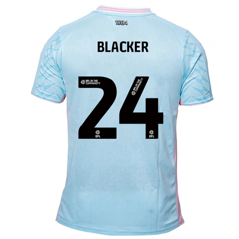 Danxen Kinder Billy Blacker #24 Himmelblau Pink Auswärtstrikot Trikot 2025/26 T-Shirt