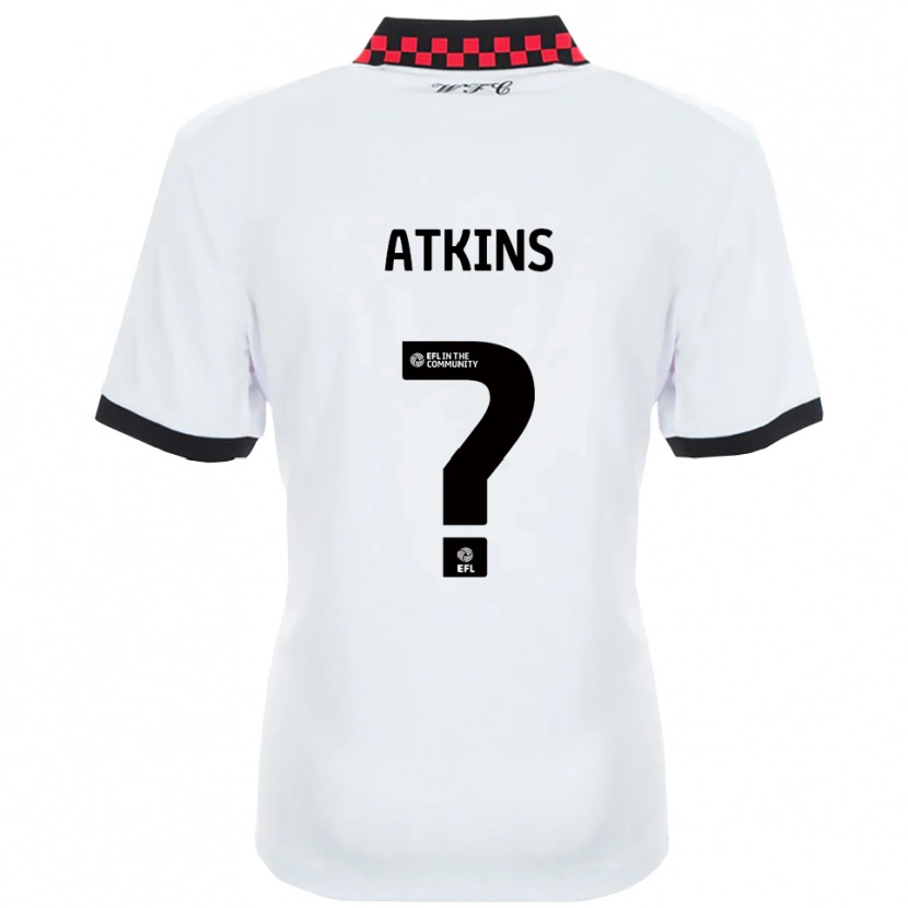 Danxen Kinder Shian Atkins #0 Weiß Schwarz Auswärtstrikot Trikot 2025/26 T-Shirt