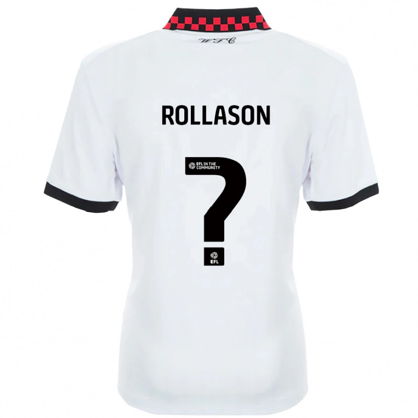 Danxen Kinder Amy Rollason #0 Weiß Schwarz Auswärtstrikot Trikot 2025/26 T-Shirt