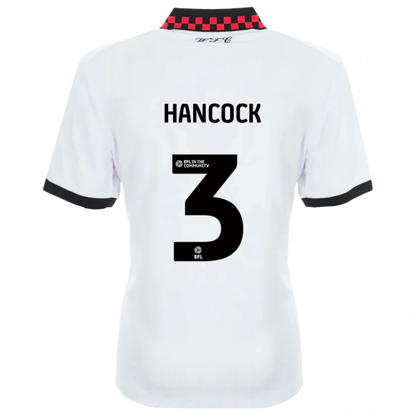 Danxen Kinder Mason Hancock #3 Weiß Schwarz Auswärtstrikot Trikot 2025/26 T-Shirt