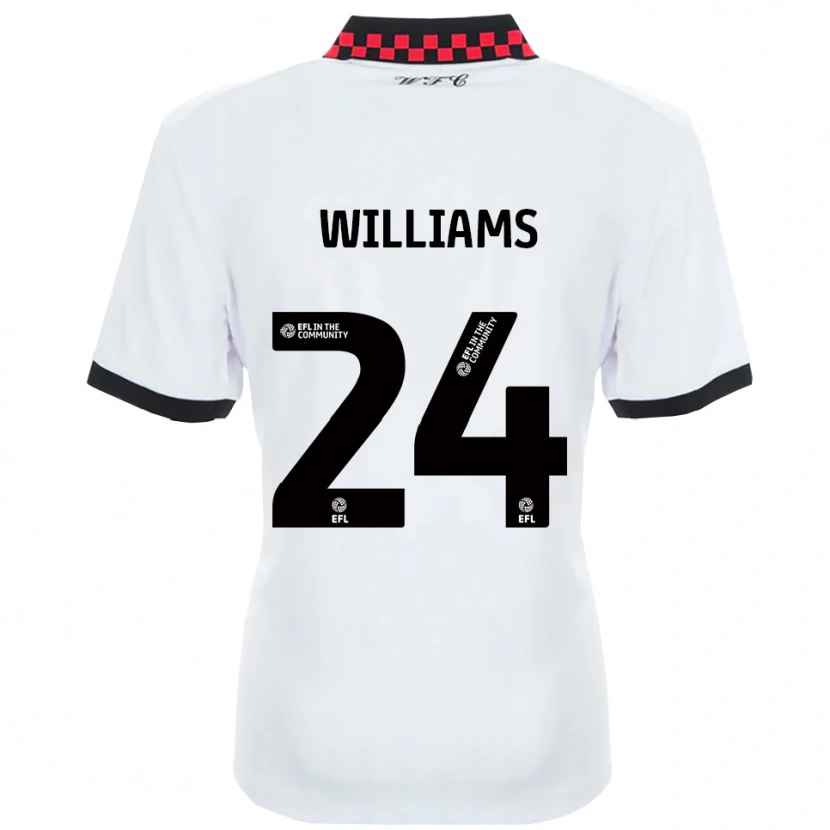 Danxen Kinder Harry Williams #24 Weiß Schwarz Auswärtstrikot Trikot 2025/26 T-Shirt