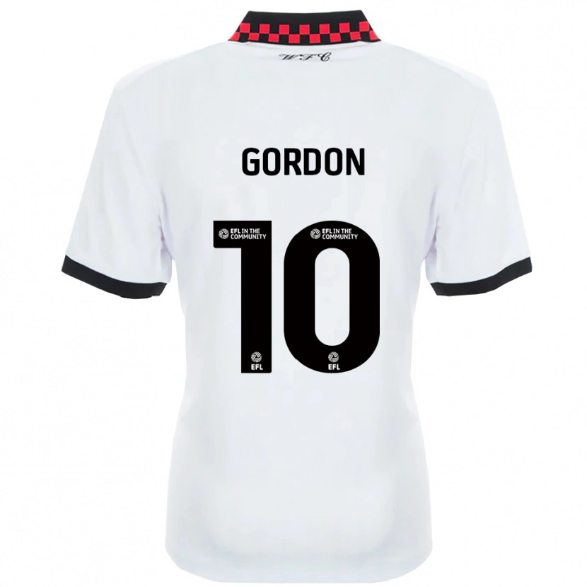Danxen Kinder Josh Gordon #10 Weiß Schwarz Auswärtstrikot Trikot 2025/26 T-Shirt