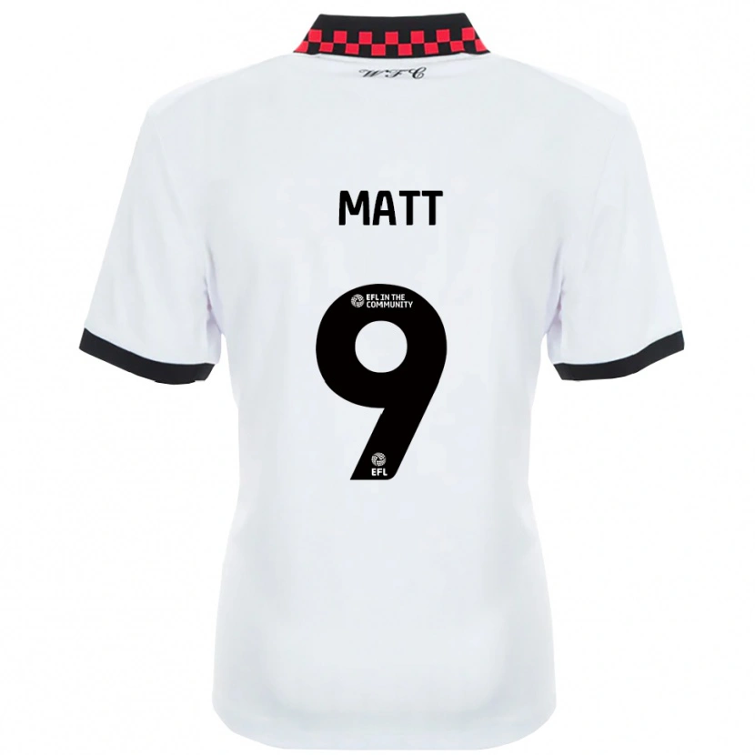 Danxen Kinder Jamille Matt #9 Weiß Schwarz Auswärtstrikot Trikot 2025/26 T-Shirt