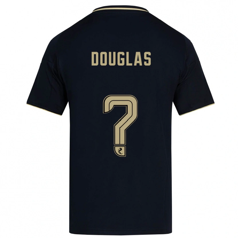 Danxen Kinder Connor Douglas #0 Marine Gold Auswärtstrikot Trikot 2025/26 T-Shirt