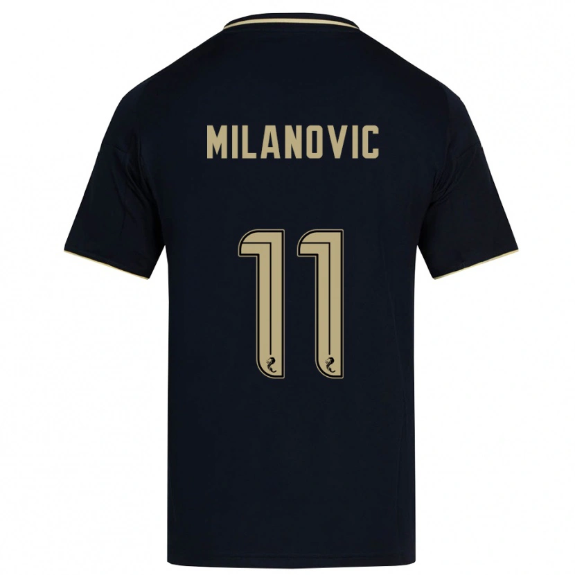 Danxen Kinder Nicolas Milanovic #11 Marine Gold Auswärtstrikot Trikot 2025/26 T-Shirt