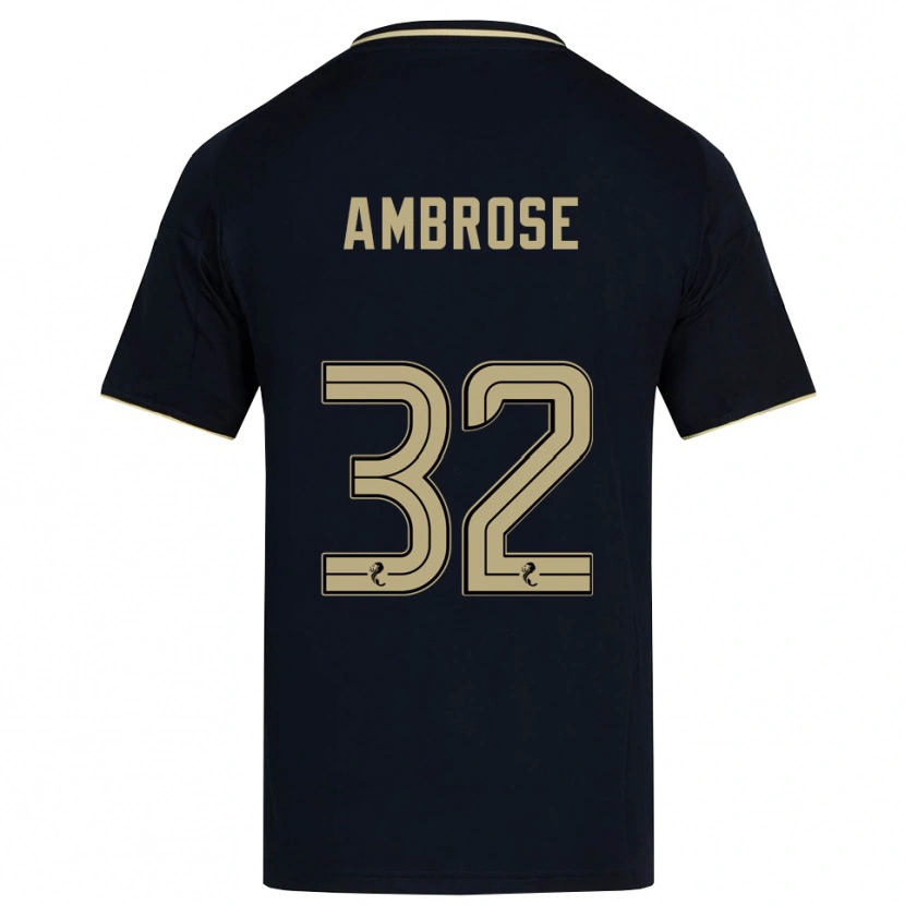 Danxen Kinder Peter Ambrose #32 Marine Gold Auswärtstrikot Trikot 2025/26 T-Shirt