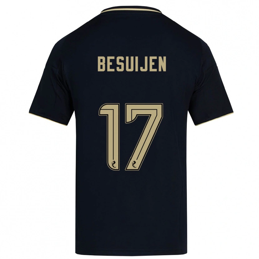 Danxen Kinder Vicente Besuijen #17 Marine Gold Auswärtstrikot Trikot 2025/26 T-Shirt