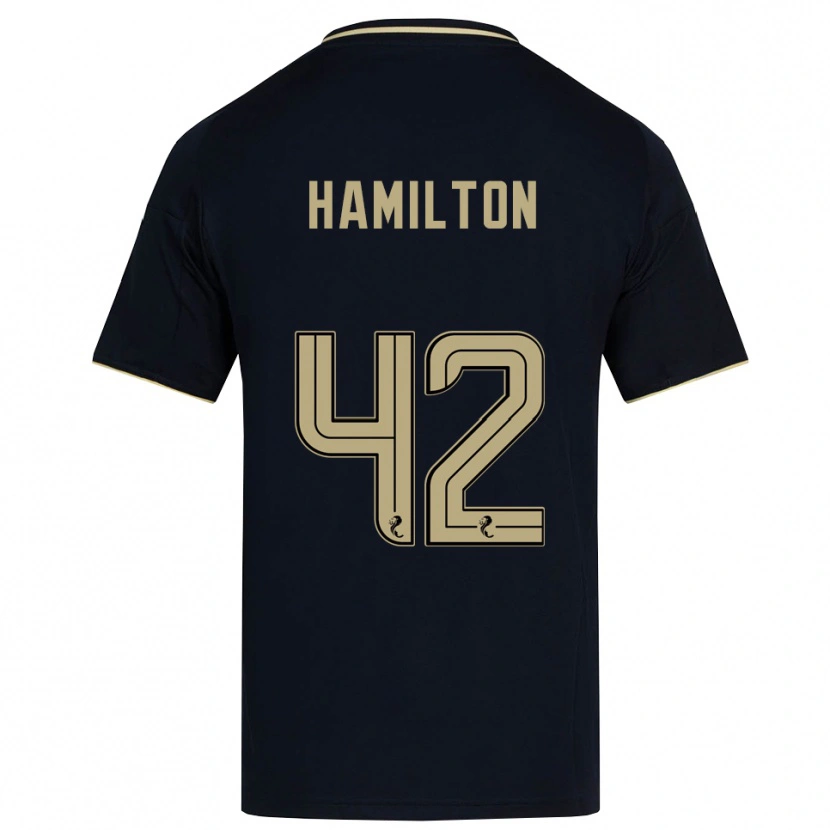 Danxen Kinder Brendan Hamilton #42 Marine Gold Auswärtstrikot Trikot 2025/26 T-Shirt