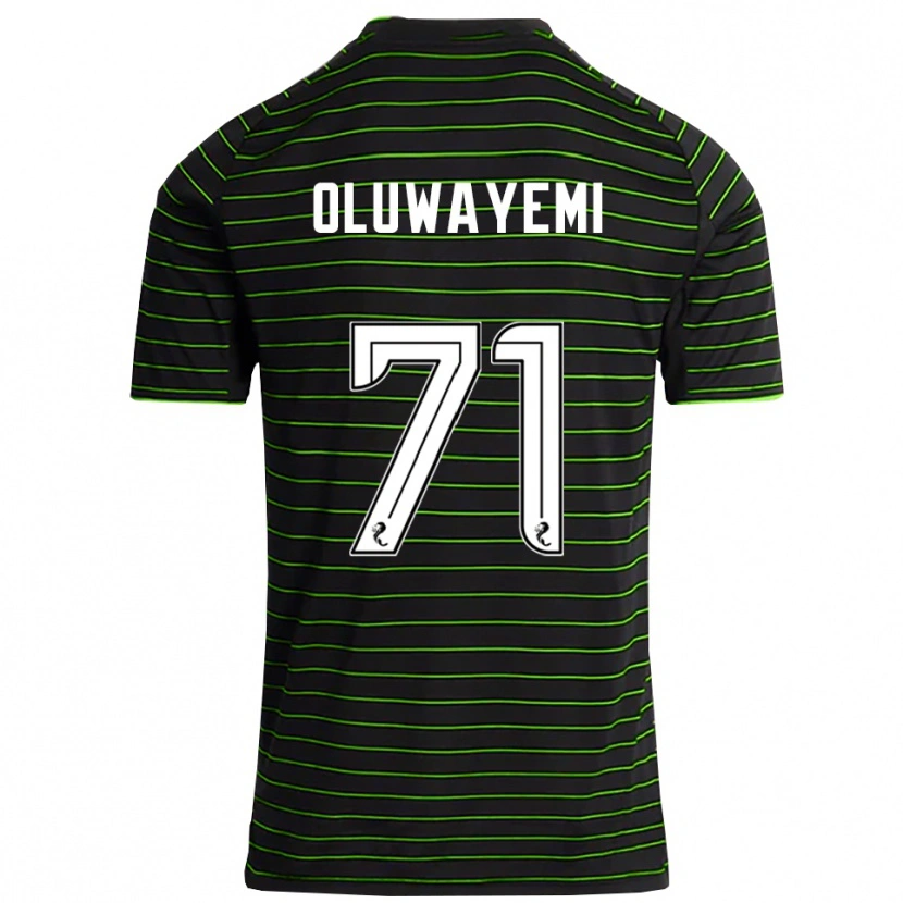 Danxen Kinder Tobi Oluwayemi #71 Schwarz Grün Auswärtstrikot Trikot 2025/26 T-Shirt