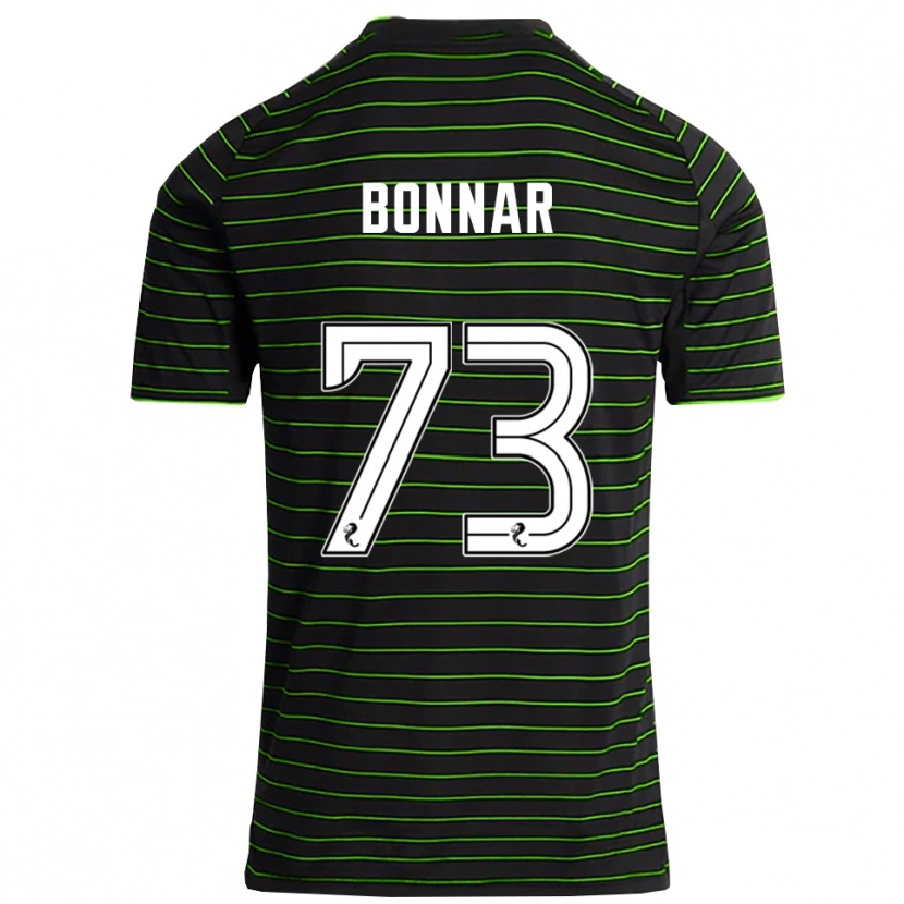 Danxen Kinder Jude Bonnar #73 Schwarz Grün Auswärtstrikot Trikot 2025/26 T-Shirt