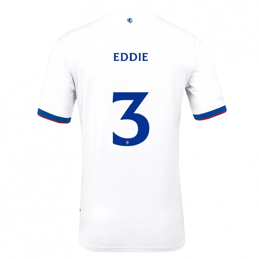 Danxen Kinder Leah Eddie #3 Weiß Rot Blau Auswärtstrikot Trikot 2025/26 T-Shirt