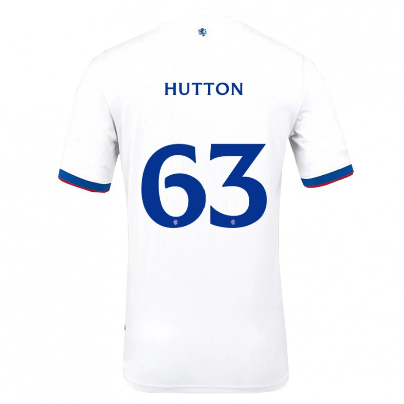 Danxen Kinder Zander Hutton #63 Weiß Rot Blau Auswärtstrikot Trikot 2025/26 T-Shirt
