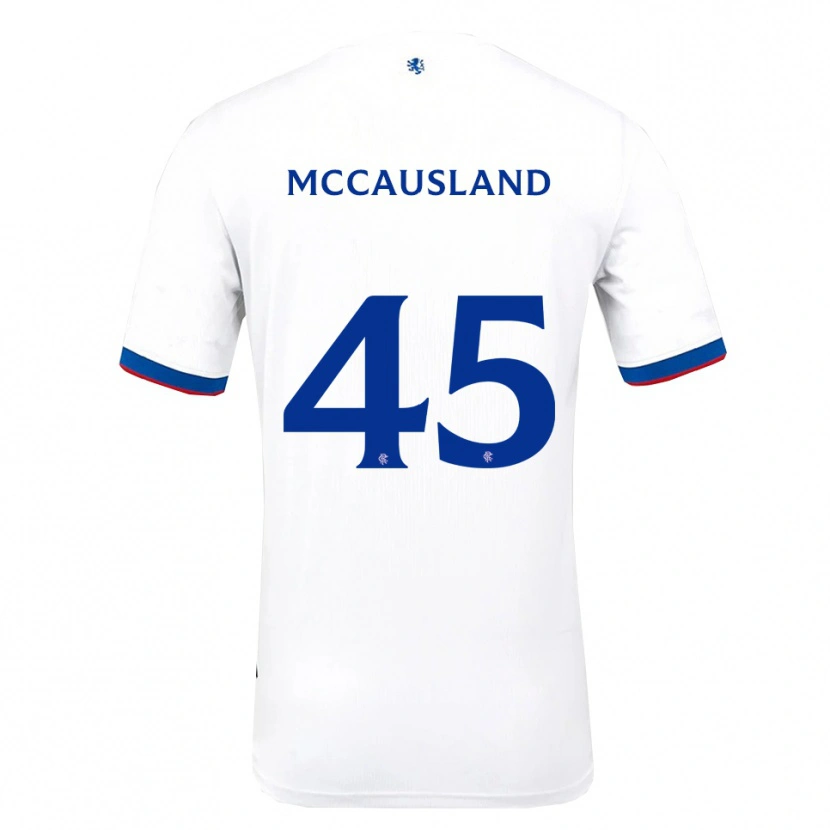 Danxen Kinder Ross Mccausland #45 Weiß Rot Blau Auswärtstrikot Trikot 2025/26 T-Shirt