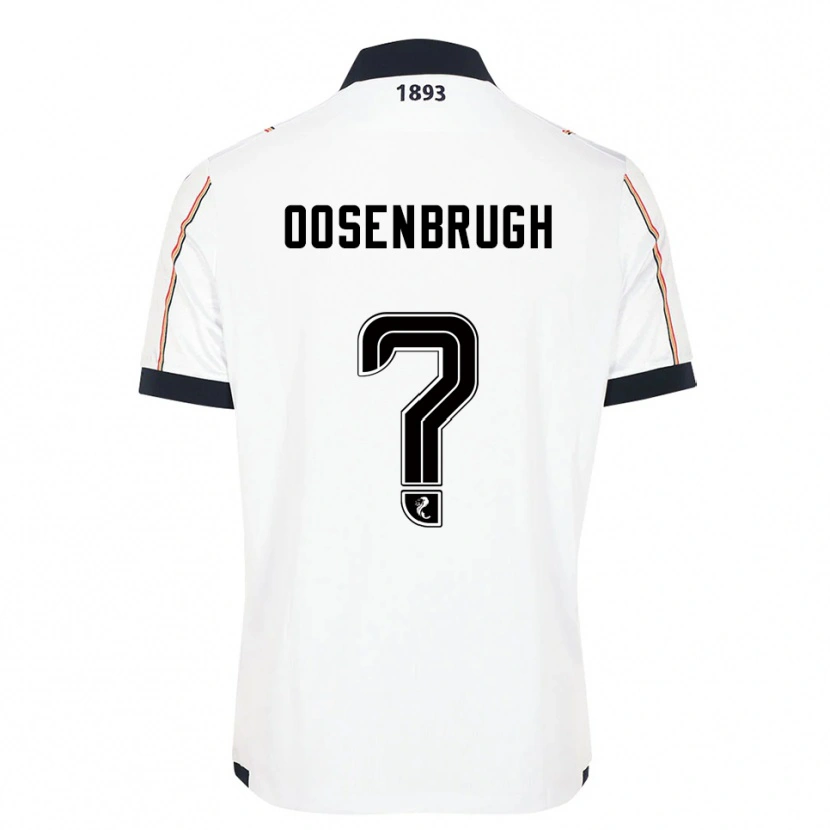 Danxen Kinder Charley Oosenbrugh #0 Weiß Marine Rot Auswärtstrikot Trikot 2025/26 T-Shirt