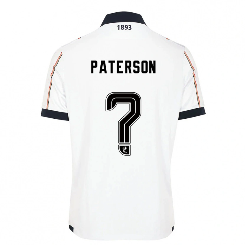 Danxen Kinder Sonny Paterson #0 Weiß Marine Rot Auswärtstrikot Trikot 2025/26 T-Shirt