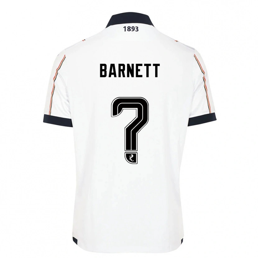 Danxen Kinder Alex Barnett #0 Weiß Marine Rot Auswärtstrikot Trikot 2025/26 T-Shirt
