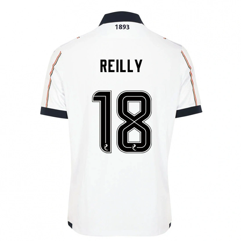 Danxen Kinder Charlie Reilly #18 Weiß Marine Rot Auswärtstrikot Trikot 2025/26 T-Shirt