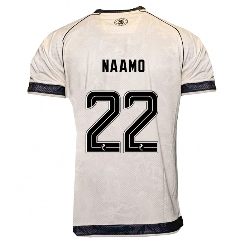 Danxen Kinder Dario Naamo #22 Weiß Schwarz Auswärtstrikot Trikot 2025/26 T-Shirt