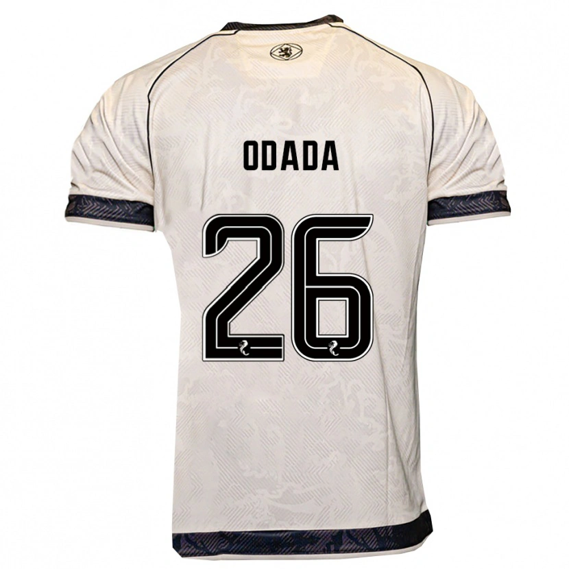 Danxen Kinder Richard Odada #26 Weiß Schwarz Auswärtstrikot Trikot 2025/26 T-Shirt