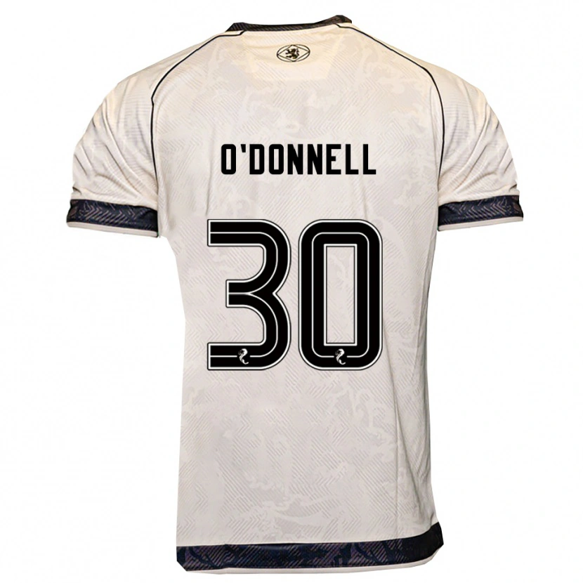 Danxen Kinder Lewis O'donnell #30 Weiß Schwarz Auswärtstrikot Trikot 2025/26 T-Shirt