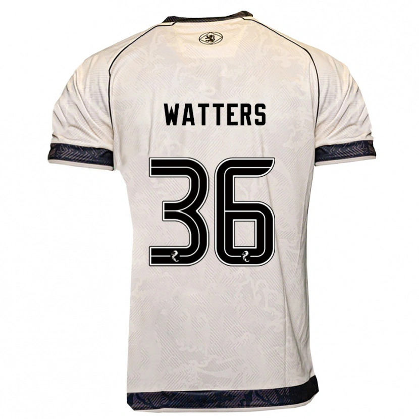 Danxen Kinder Max Watters #36 Weiß Schwarz Auswärtstrikot Trikot 2025/26 T-Shirt