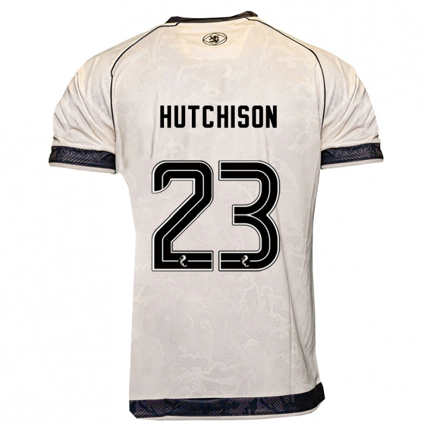 Danxen Kinder Daisy Hutchison #23 Weiß Schwarz Auswärtstrikot Trikot 2025/26 T-Shirt